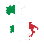 پرچم ایتالیا- نقشه ایتالیا - Italy-flag