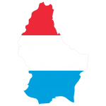پرچم لوکزامبورگ- نقشه لوکزامبورگ - Luxembourg-flag